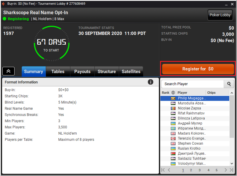 Real Name opt-in to PartyPoker